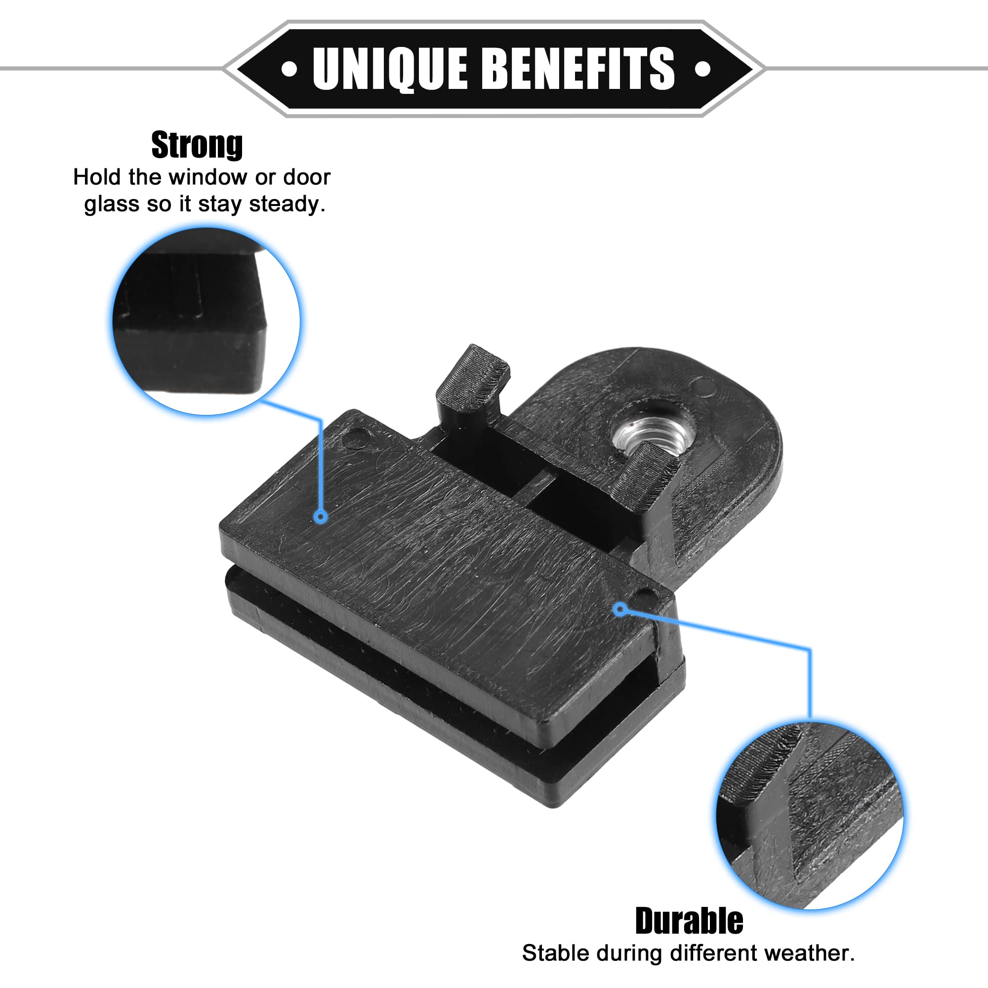 100 Pezzi Clip di Fissaggio per Vetri Auto, Supporti Guida per Installazione Vetri Veicoli Renault, K Accessori  34
