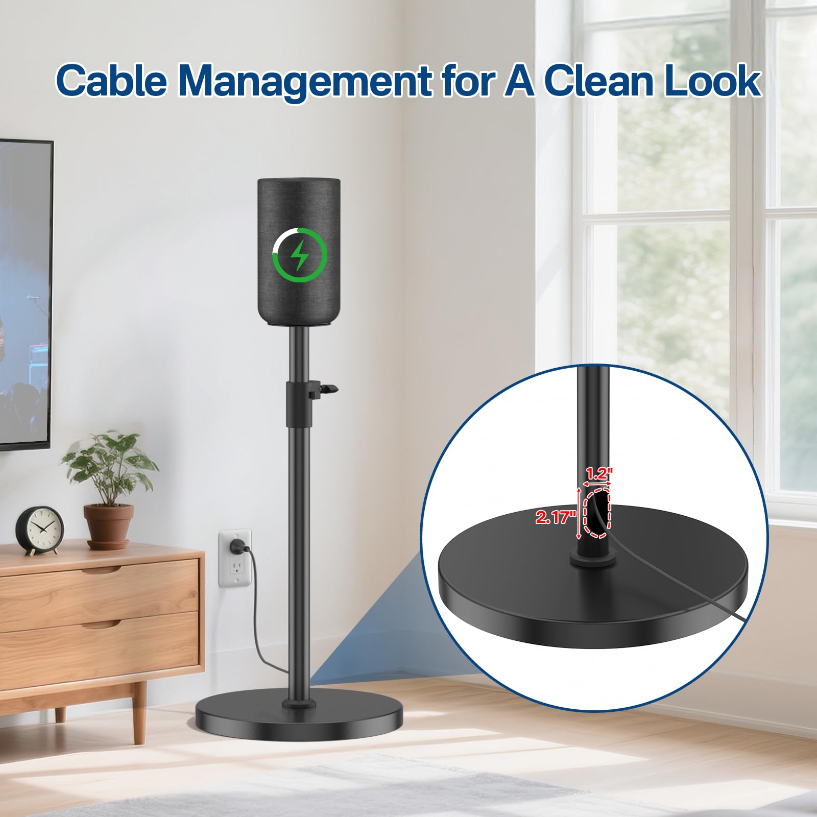 Amazon.com: Height Adjustable Floor Speaker Stands Pair for Sony