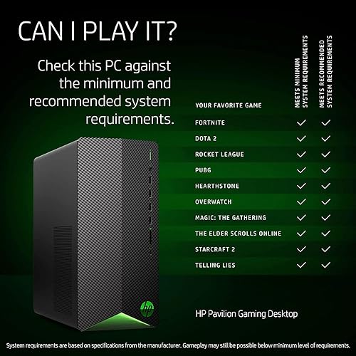 Miniatura 5 de HP PC de sobremesa Pavilion Gaming 2022, AMD Ryzen 5 5600G (Beat i5-12400F), AMD Radeon RX5500, 32 GB de RAM, 1 TB SSD, mouse y teclado con cable,