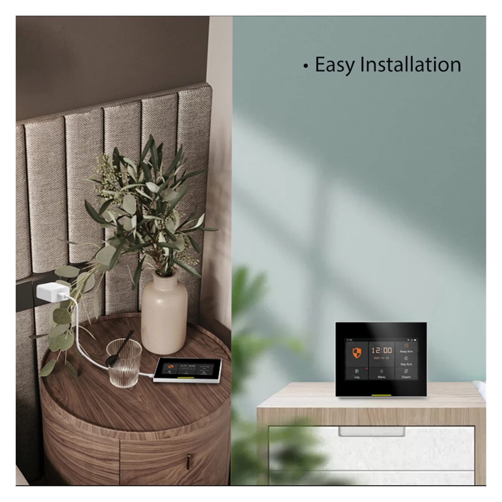 Sistema di Allarme di Sicurezza Domestica, di Allarme Sicurezza Domestica Wireless 4G 433 MHz Smart antifurto con Sirena Solare Tuya(Ost-10-H501-4G-H)
