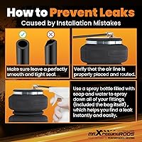 Vista 8 de maXpeedingrods Bolsa de suspensión de aire de repuesto 2500lb con amortiguador interno para GMC Silverado Sierra 1500 para Ford