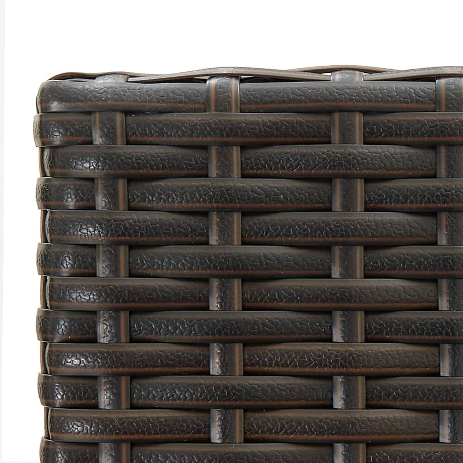 Homgoday Taburetes de bar, 4 unidades, marrones, de poliratán, silla de oficina, silla de escritorio, para salón o dormitorio