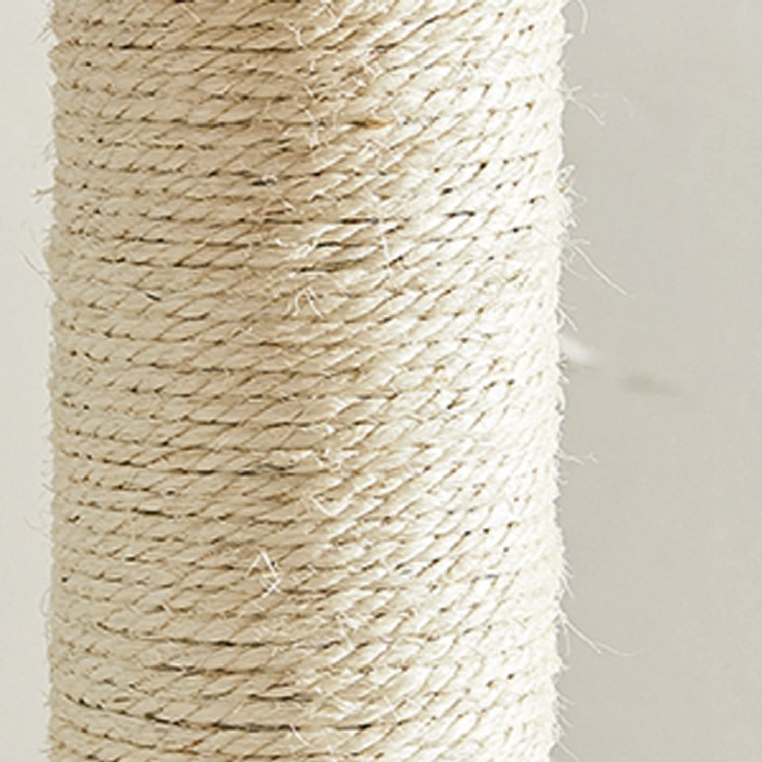 Tiragraffi per Gatti Albero per gatti alto 112 cm con corda in sisal, piattaforma, Grotta e Pompon in peluche per far riposare e giocare i gatti, grigio Inventario in Germania