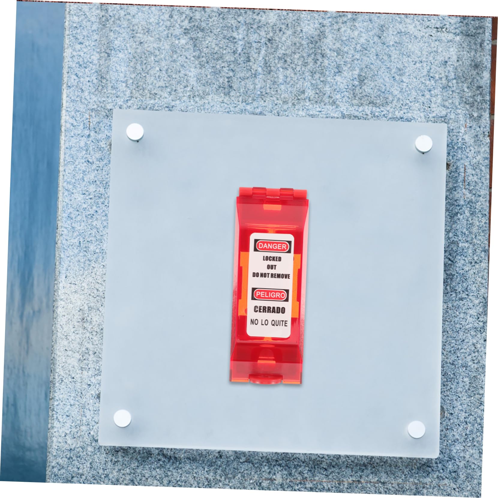 SHINEOFI 4 Cerraduras De Pared con Alarma Y Candado Caja De Seguridad Portátil con Pasador De Bloqueo De Tarjeta Bloqueo Oculto Sin Llave A Prueba De De Placa