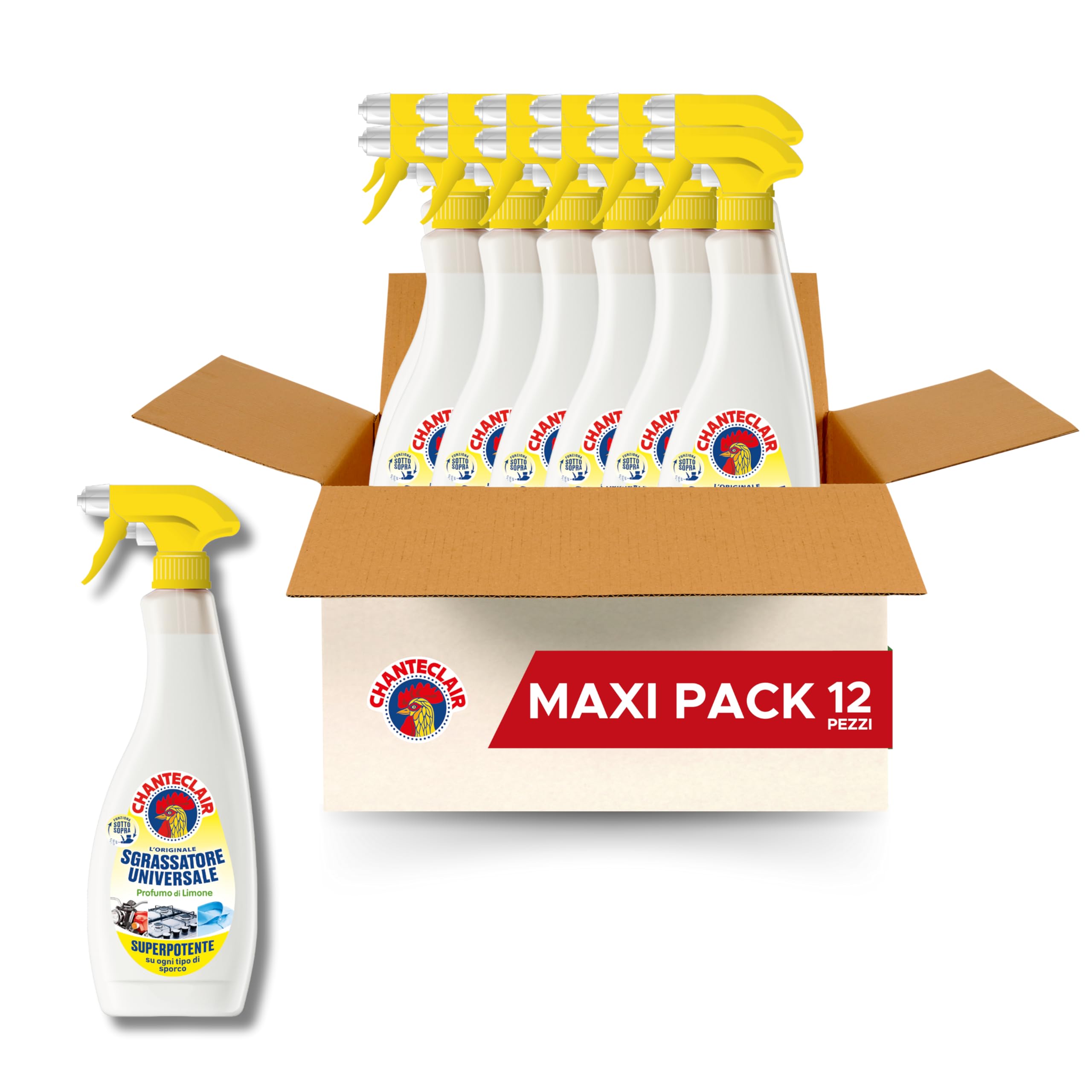 Chanteclair Sgrassatore Universale Spray 750 ml - 12 Flaconi