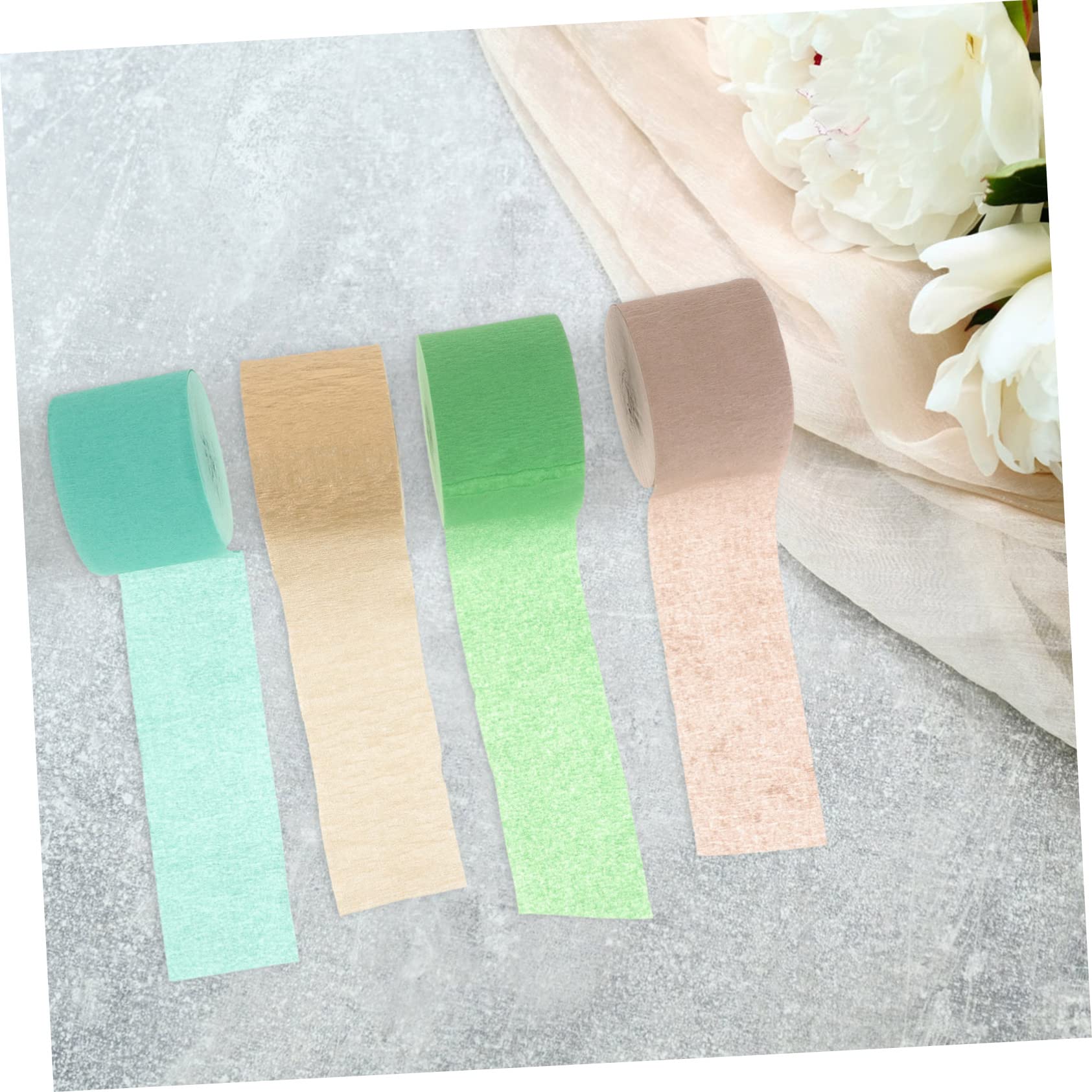 SEWACC 40rouleaux Décorations Papier Crépon Pour Fête Accessoires De Décorations Anniversaire Mariage Parfait Pour Arrière-plans Et Fleurs Papier