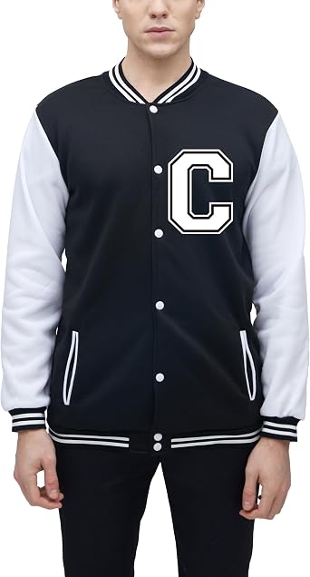Mens Baseball Jacket High School Uniform Letter Pilot Bomber Varsity Jackets Casual Fashion Unisex Coats