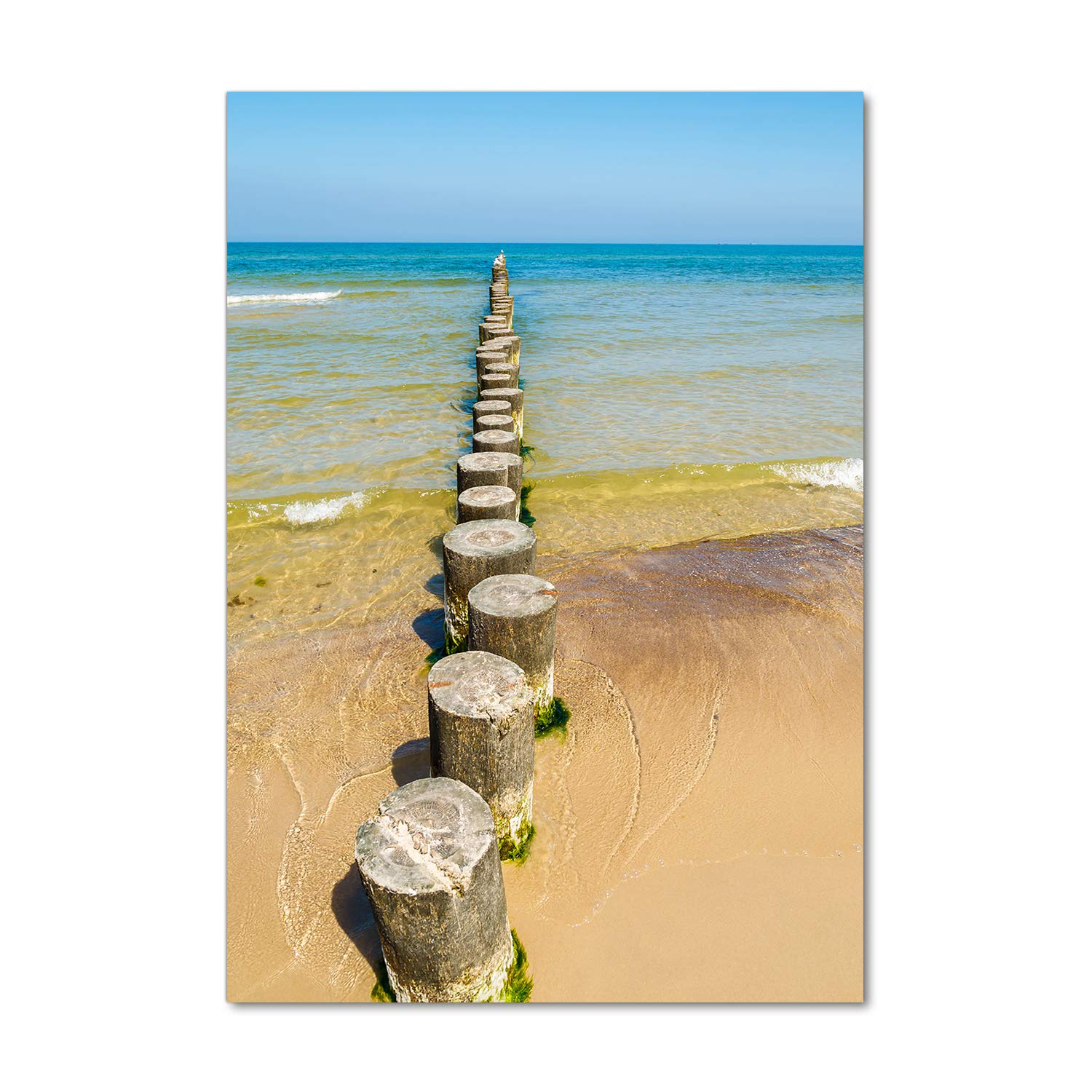 Déco mural derrière le plastique acrylique Tulup 70x100 grand tableau paysage bleu marine