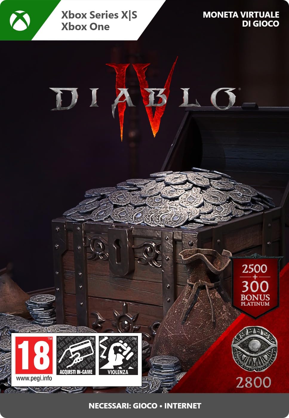 Diablo IV : 2800 Platinum | Xbox One/Series X|S - Codice download