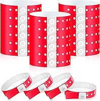 Vista 27 de Henoyso 600 pulseras de plástico de colores surtidos para eventos, pulsera de vinilo de plástico para eventos, identificación de banda de brazo