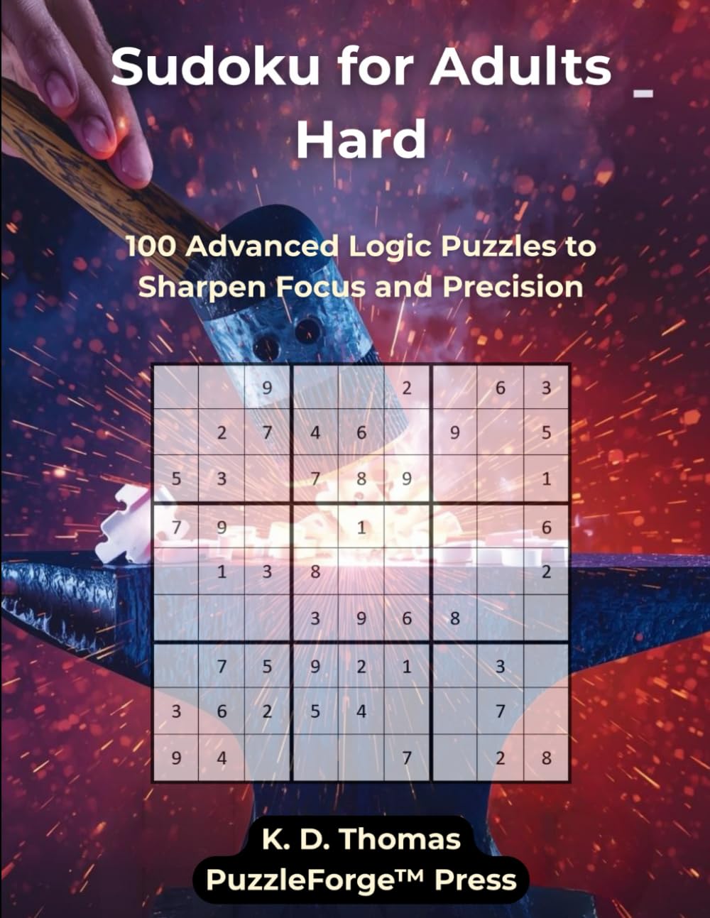 Sudoku for Adults Hard: 100 Advanced Logic Puzzles to Sharpen Focus and Precision (PuzzleForge™ Hard Sudoku Forge Series – Advanced Puzzle Challenge)