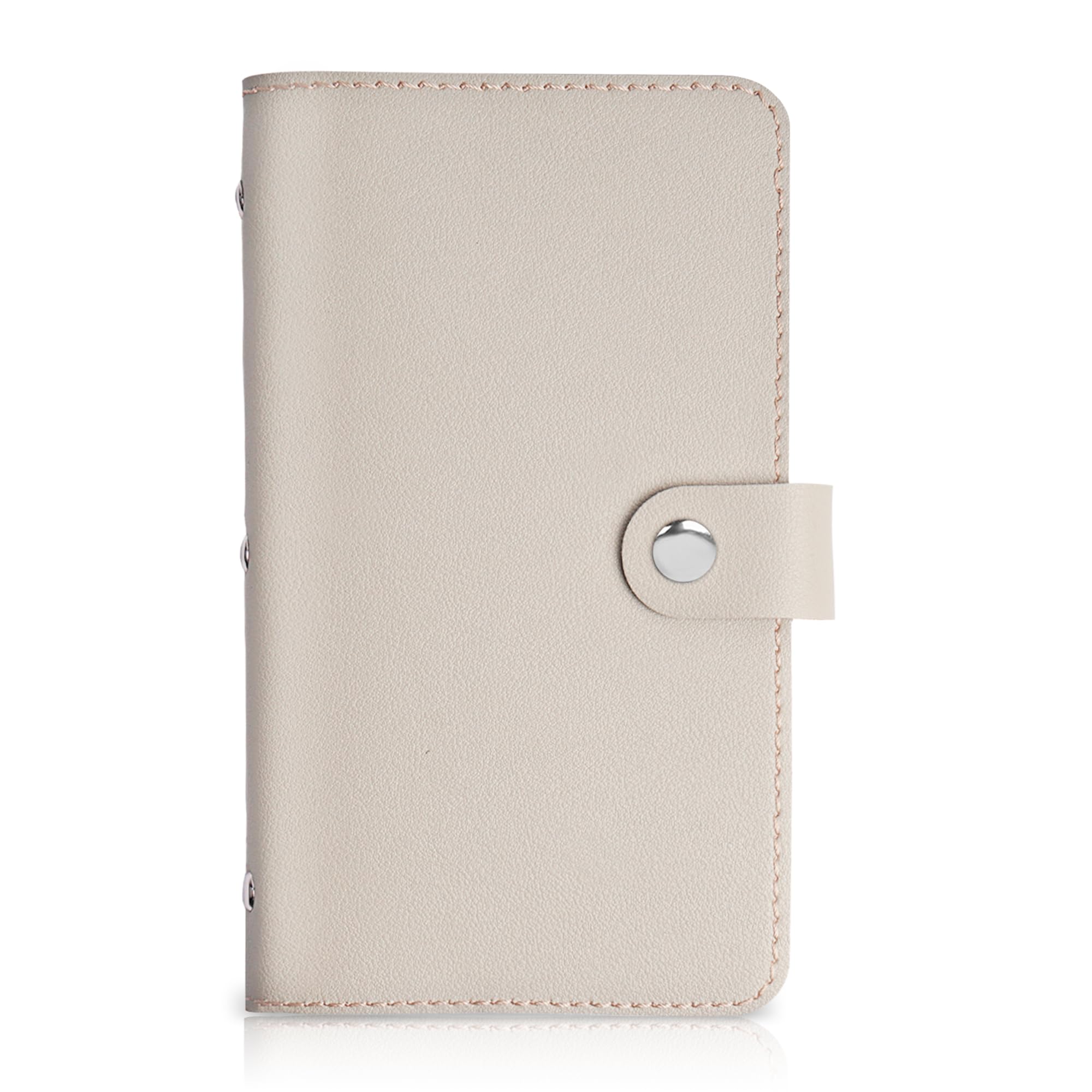Jasenna PU Leather Business Card Holder Book - Holds Up To 192 Cards, Slim Organizer
