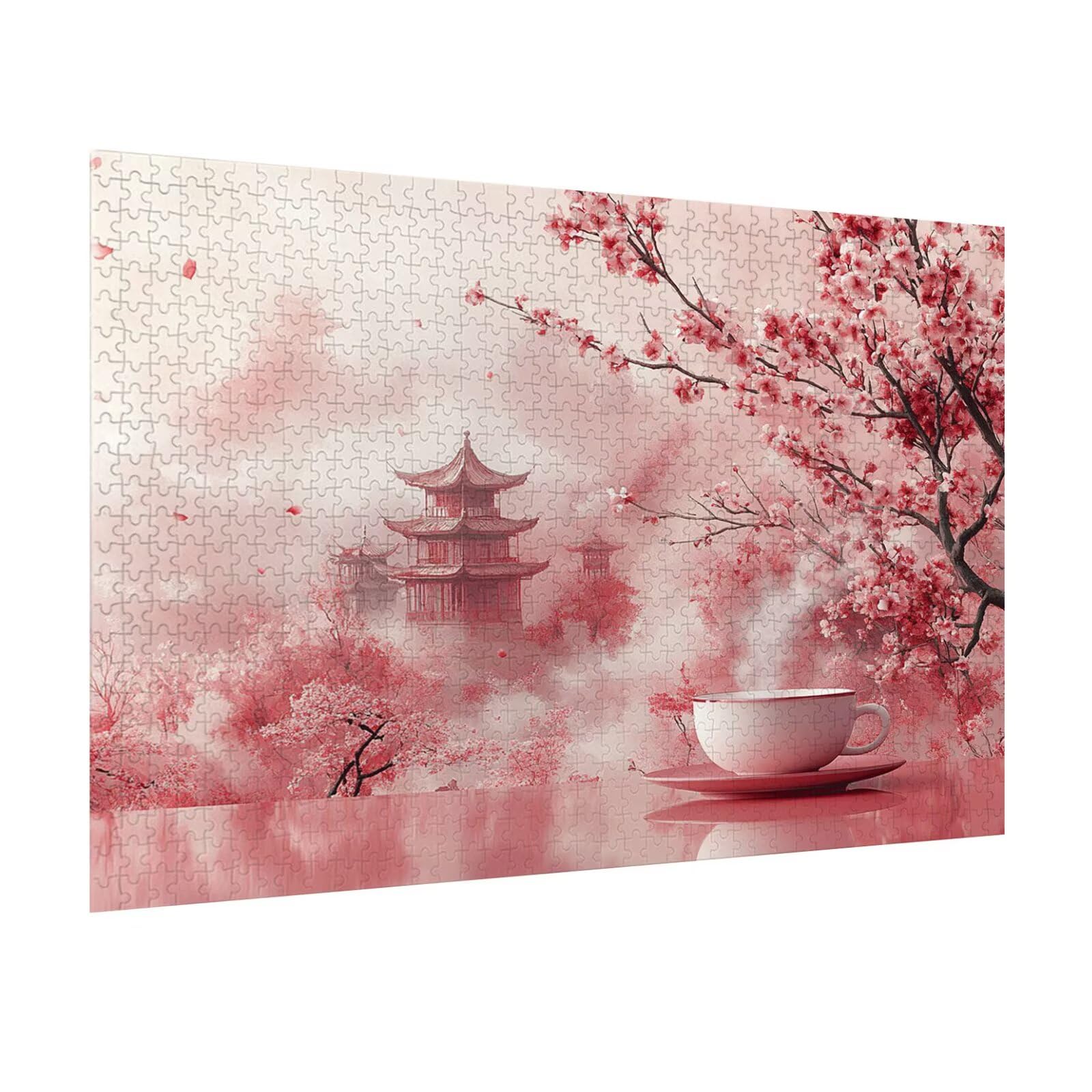 Puzzle 4000 Pezzi Il paesaggio Puzzle Classici per Gioco Familiare, n-361 | Impossibile Puzzles, Intrattenimento Creativo, Rilassamento e Intelligence, Regalo per Amore e Amico, ciliegio in fiori