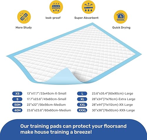 Miniatura 7 de ScratchMe - Almohadillas superabsorbentes y resistentes al agua para entrenar a tu perro o mascota (paquete de 100 unidades, tamaño extrapequeño de