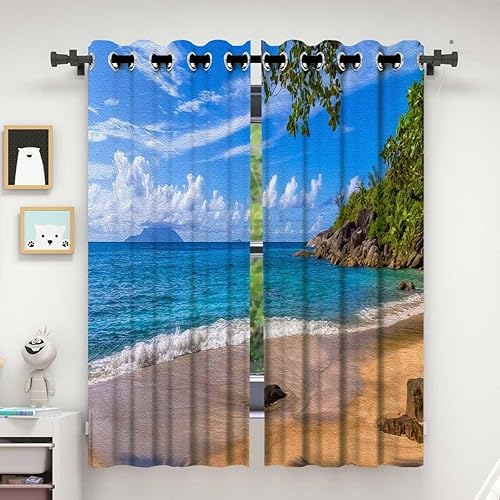 Vista 21 de Black and White Cortinas para Sala Elegantes Modernas,Abstract Shapes Temporary Doors for Hallways Pantry Curtain 72in Width by 72in Height