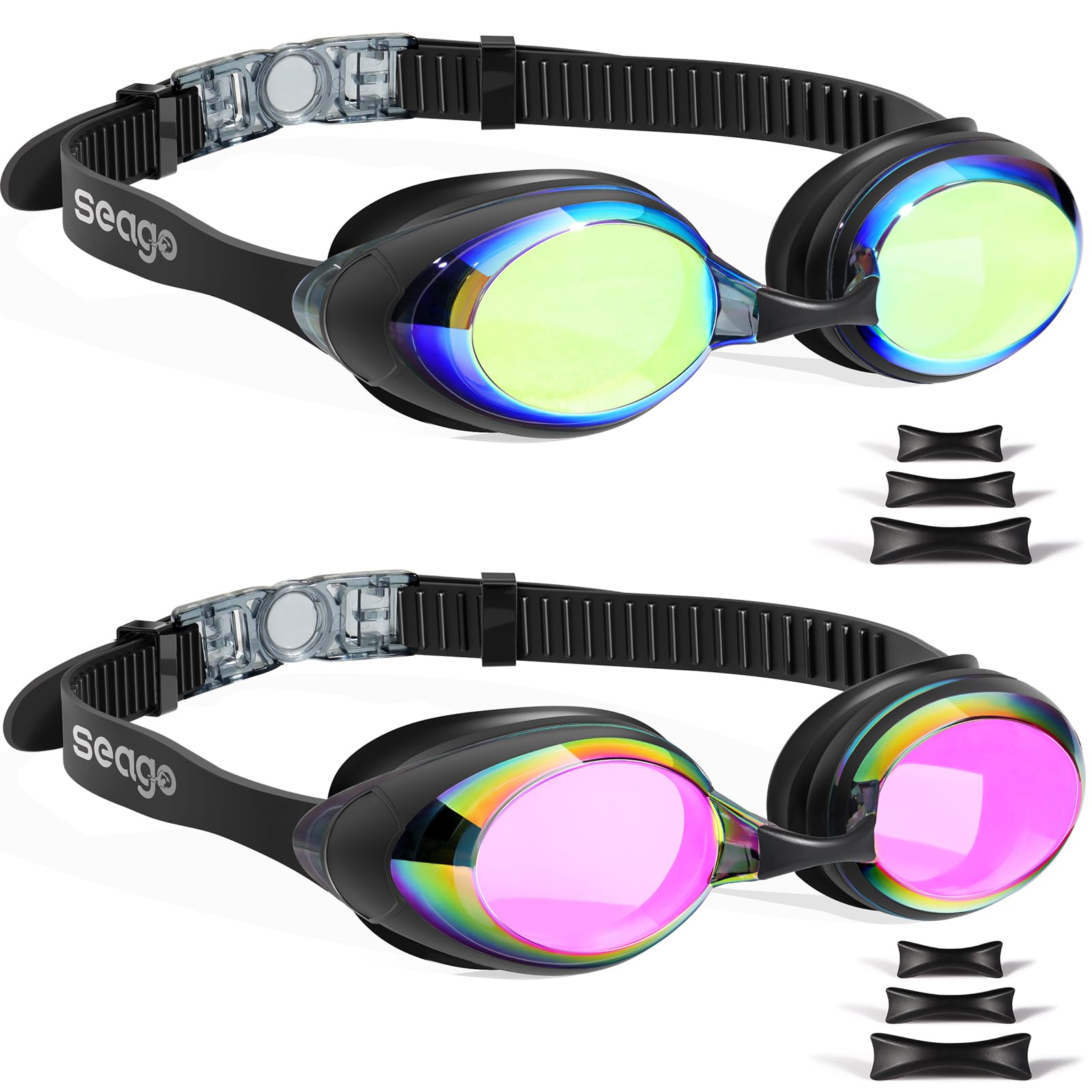 Swimming Goggles 2 Pack Swim Goggles Anti Fog