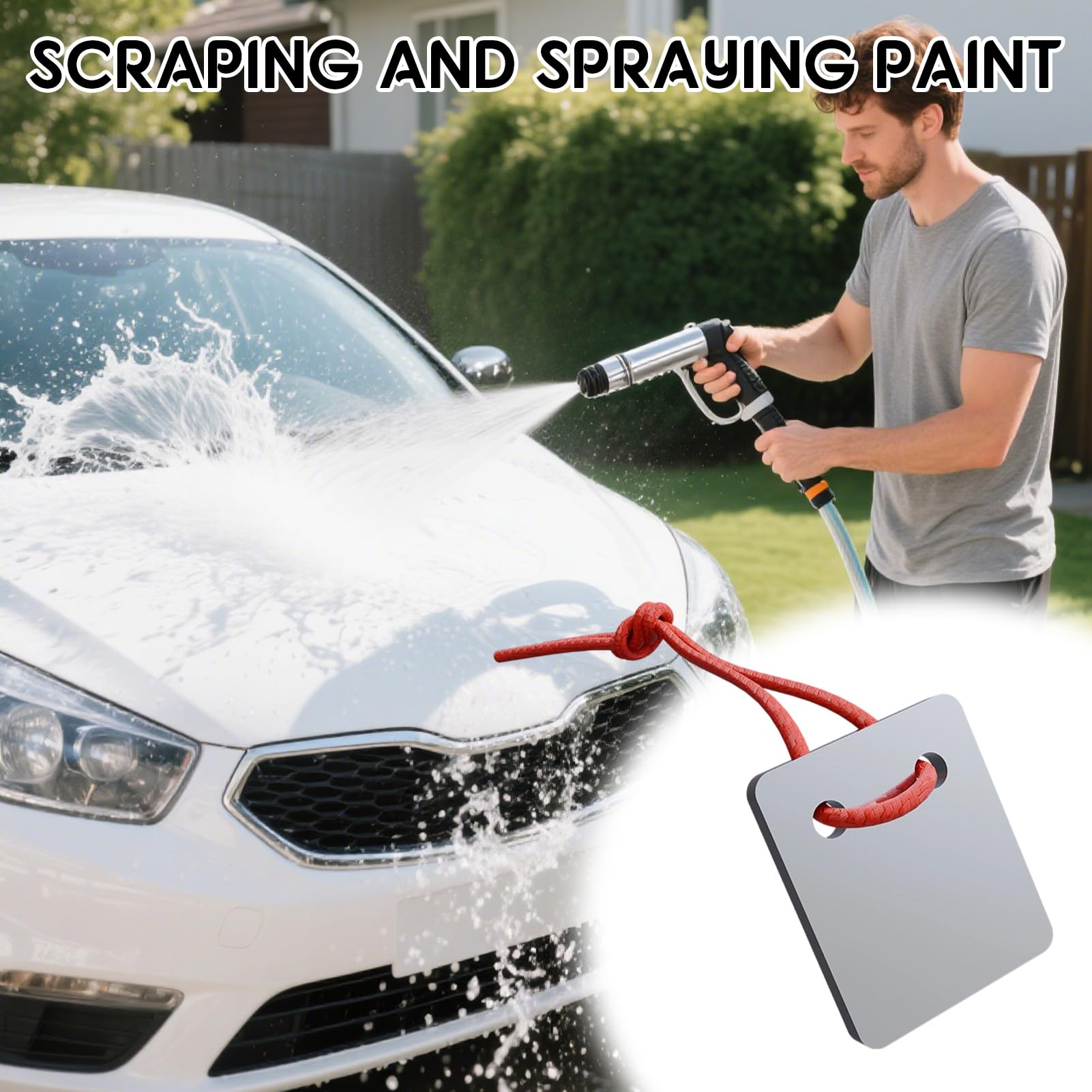 Raspador de pintura para automóviles, Herramienta Raspador de Pintura para Coche, Accesorio Eliminador De Arañazos Para Turismos, Camiones, Furgonetas Y Scooters - 4