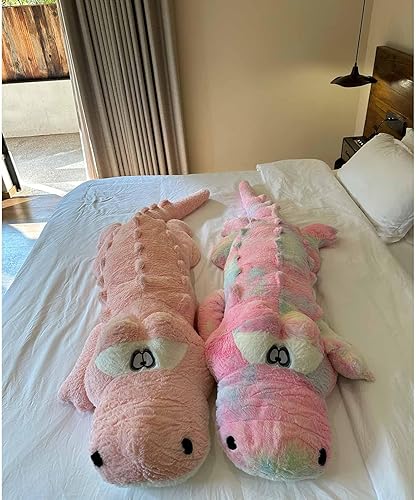 Vista 49 de Hofun4U Alligator Plush Pillow, 61 inch Alligator Stuffed Animal, Home Decoration Christmas Valentine’s Birthday Gift for Boys Girls Adults Kids