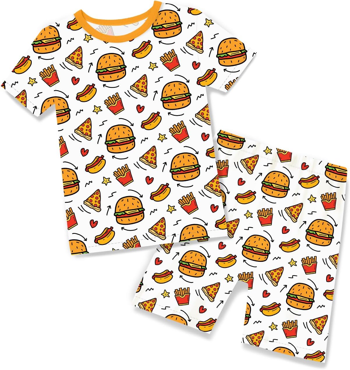 babee Reshinee Bamboo Viscose Toddler Animal Pajamas Boys Girls Kids Cool Short Summer 12M-8Y Snug fit Pjs Set 2pcs