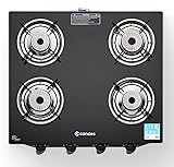 Candes Glass 4 Burner Gas Stove Toughened Glass |...