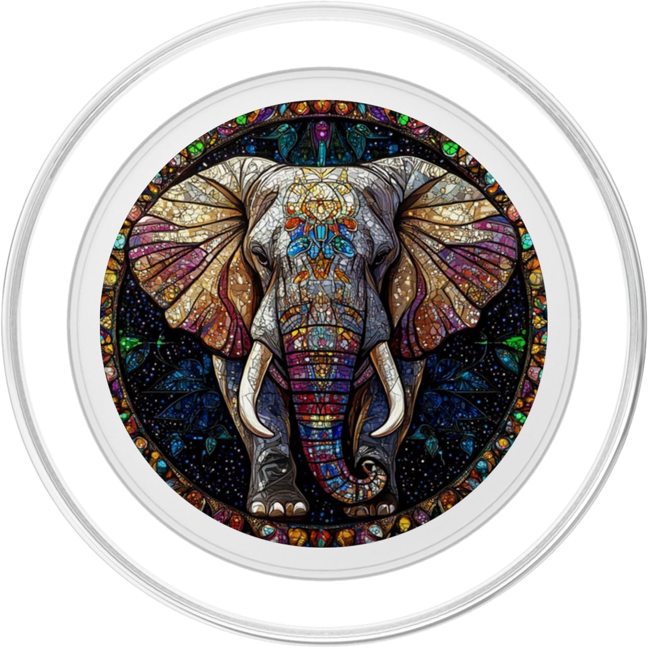 Majestic Elephant Mandala PopSockets PopGrip for MagSafe
