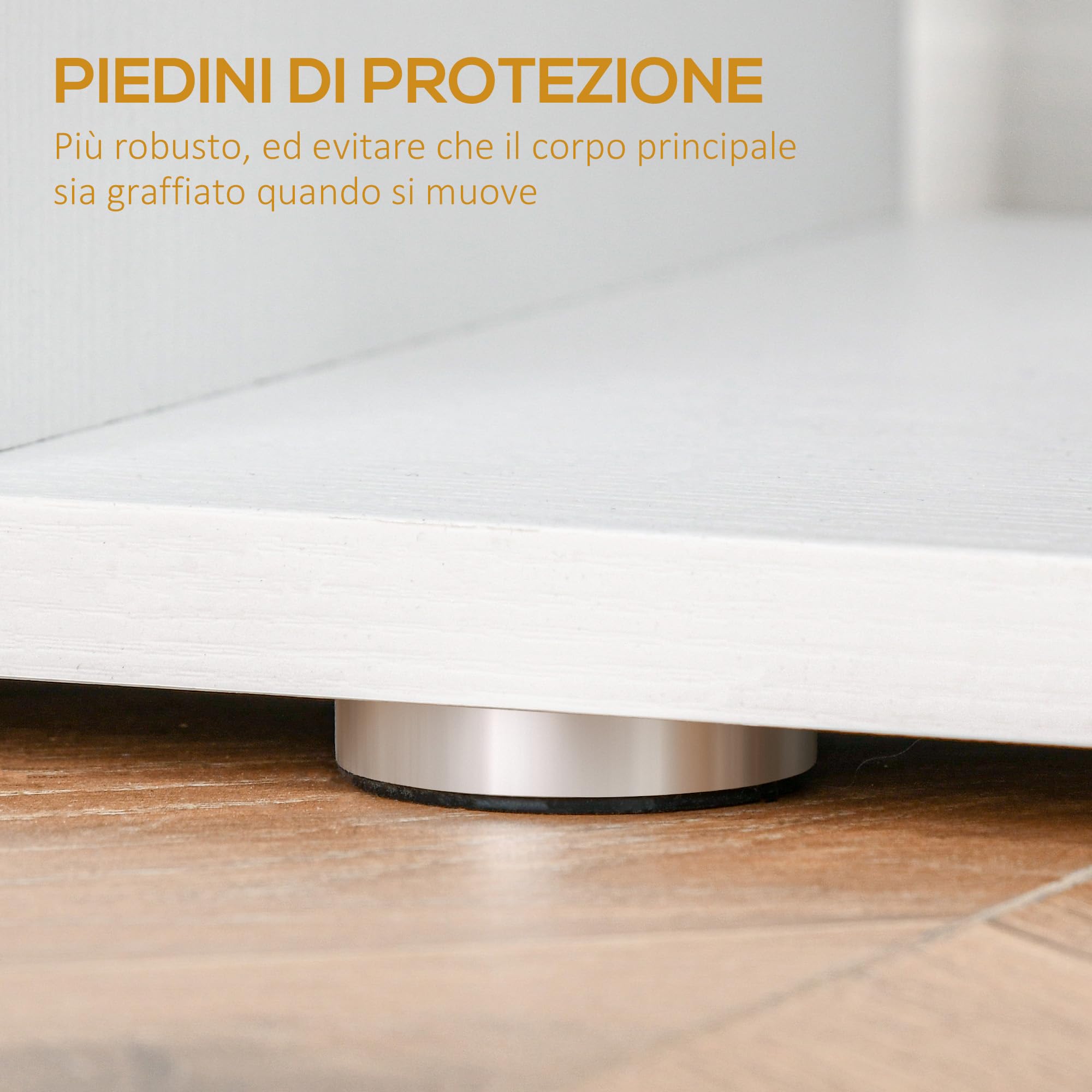 HOMCOM Libreria di Design, Libreria a Parete Bianca, 6 Ripiani Scomposti, Struttura a Zig-Zag, Moderna, Resistente, in Legno, per Salotto e Ufficio, 80x24x191cm, Bianco