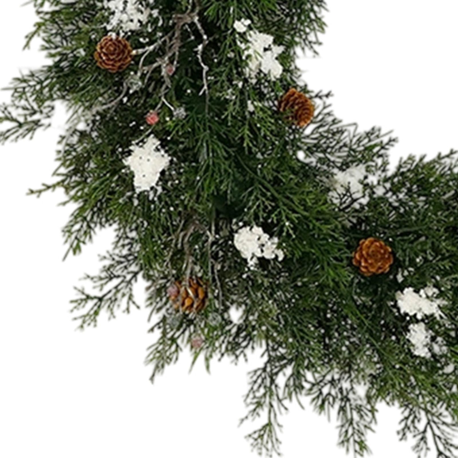 Weihnachtskränze Für Haustür,24 Zoll Tannenkranz,Tür Weihnachtskranz Mit Stechpalmenblättern,60cm Künstliche Weihnachtskranz Winterkranz Für Outdoor Indoor, Riff, Fenster, Wand, Weihnachtsdekoration