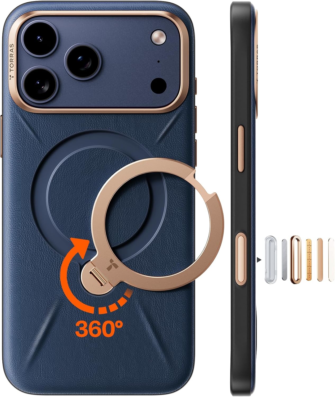 TORRAS Ostand Q3 VegSkin iPhone 17 Pro Max Hülle