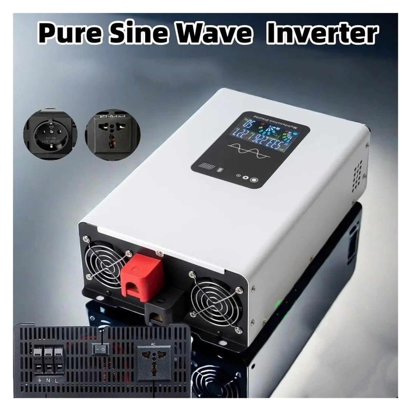 Inversor Corriente Inversor Onda Sinusoidal Pura 8000 W 4000 W 8 KW 4 KW 12 V 24 V 48 V 60 V A CA 220 V 120 V Convertidor Voltaje 50 Hz 60 Hz(24V,220V 50HZ,Universal)