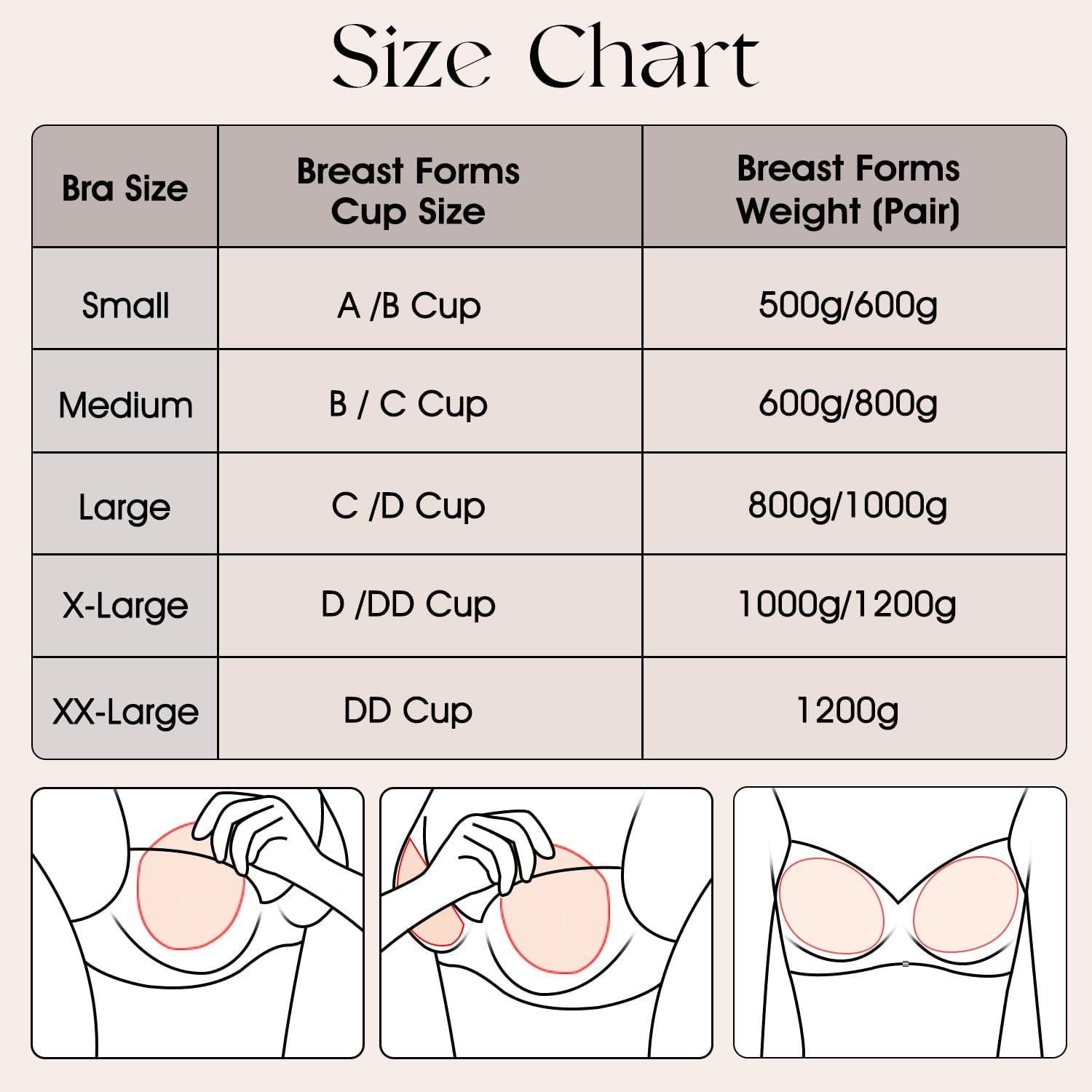 Vollence Silicone Breast Form Pocket Bra Mastectomy Bra with Pockets
