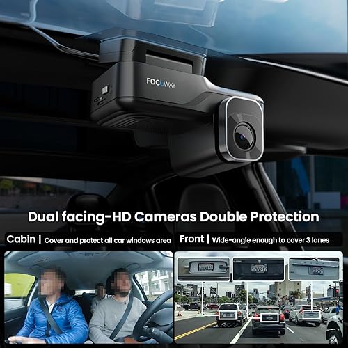 Miniatura 10 de Cámara de tablero frontal interior, cámara de seguridad 4G LTE para automóvil, vista remota en vivo, alerta instantánea a través de la aplicación,