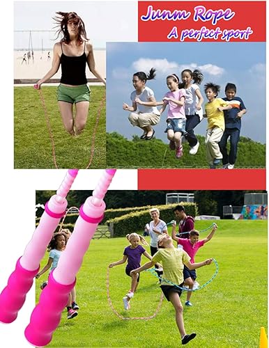 Miniatura 6 de Cuerda de saltar para niños, cuerda de saltar con cuentas suaves, equipo de ejercicio de fitness, enredo, cuerda de saltar segmentada libre para