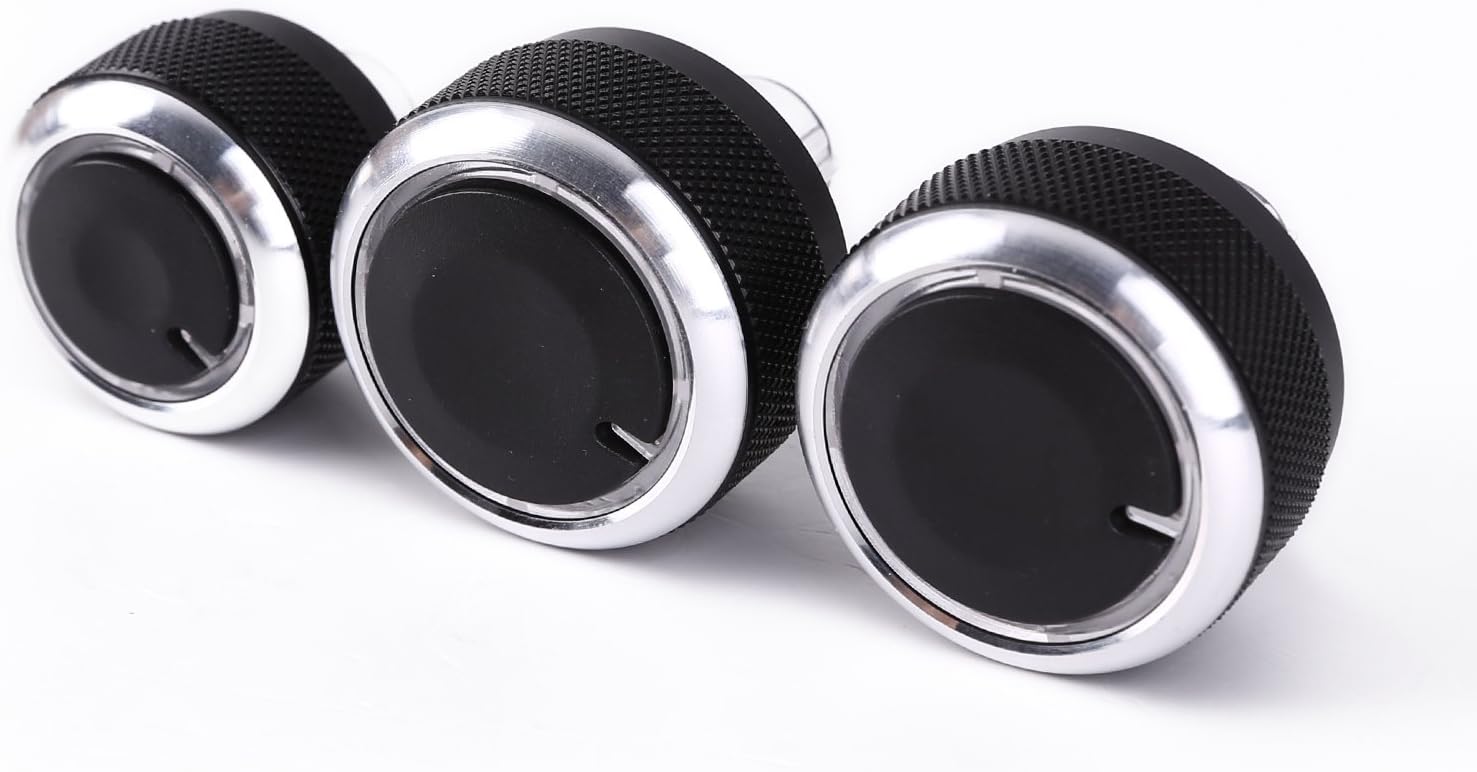 Aluminium AIR CONDITION HEATER CONTROL KNOB KNOBS SWITCH SET For VW Golf MK5 MK6 Sirocco MK3 Caddy Typ 2K Jetta MK5 Passat B6 B7 EOS Tiguan Touran
