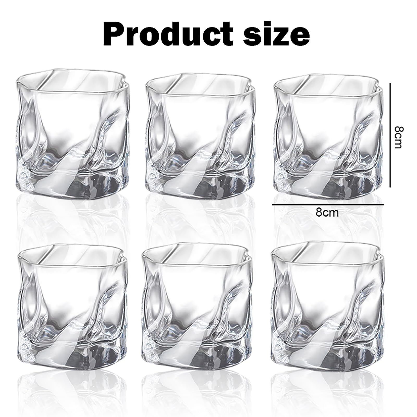Bundel] Cocktailglazen, Waterglazen - Elements, set van 6, bruin, 465