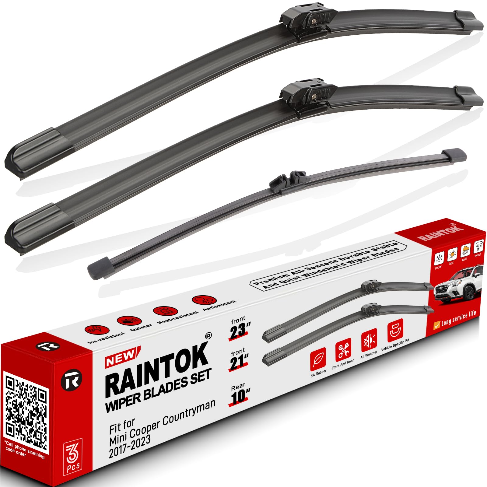 Windshield Wiper Blades Replacement for Mini Cooper Countryman 2017-2023