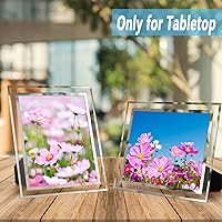 Vista 3 de Hoikwo Marcos de fotos a granel de 8 x 10 pulgadas, 12 paquetes de marcos de fotos plateados de 8 x 10, marcos de boda de vidrio de 8 x 10, marcos