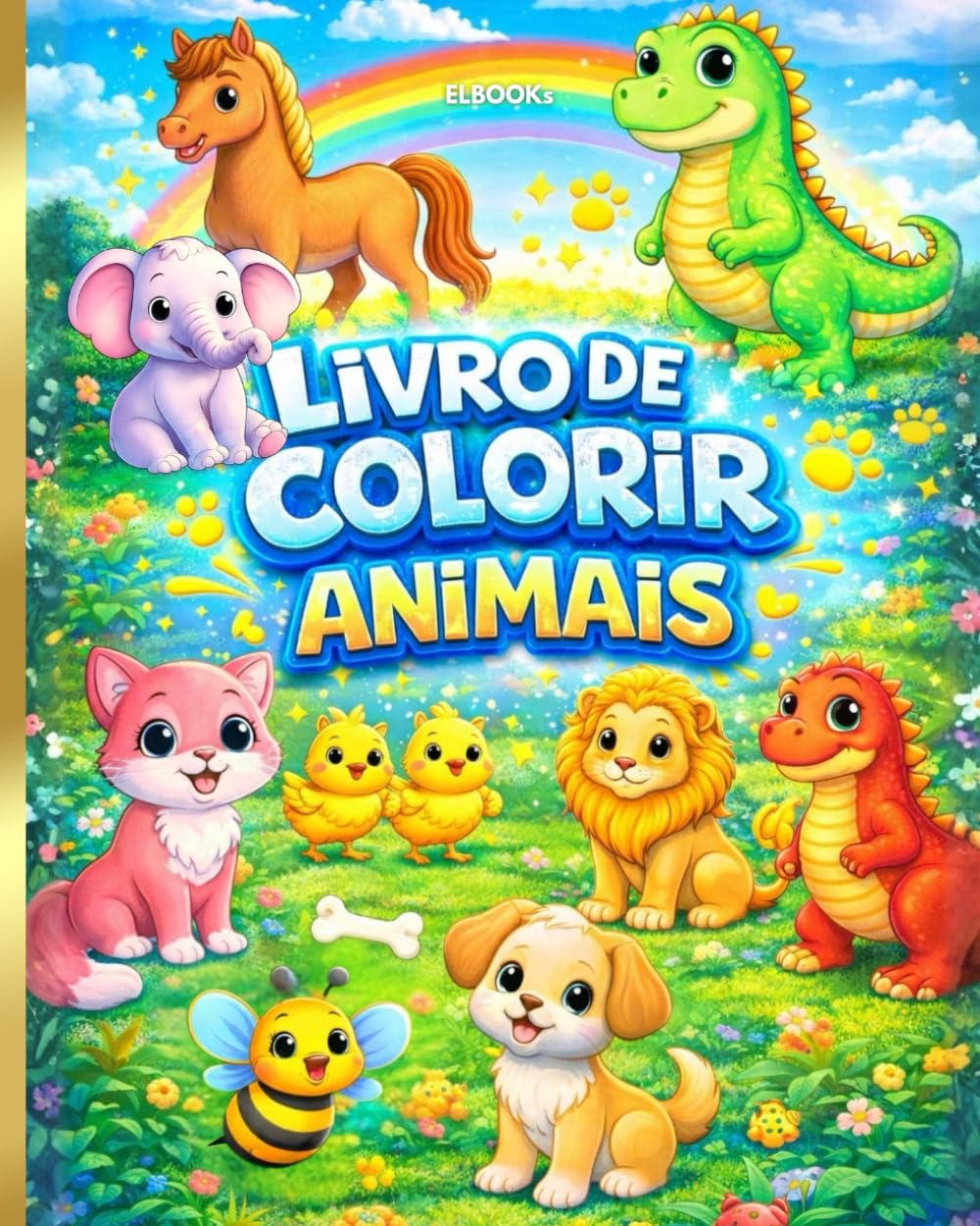 Livro para Colorir - Animais: Sons, pintura e atividades educativas para crianças a partir de 2 anos