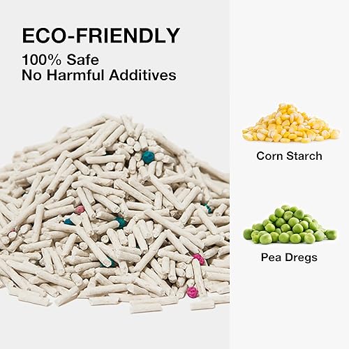 Miniatura 10 de VETRESKA Arena para gatos de tofu, arena natural para gatitos, fuerte aglutinante, desechable, desechable, desechable, sin polvo, bajo seguimiento,