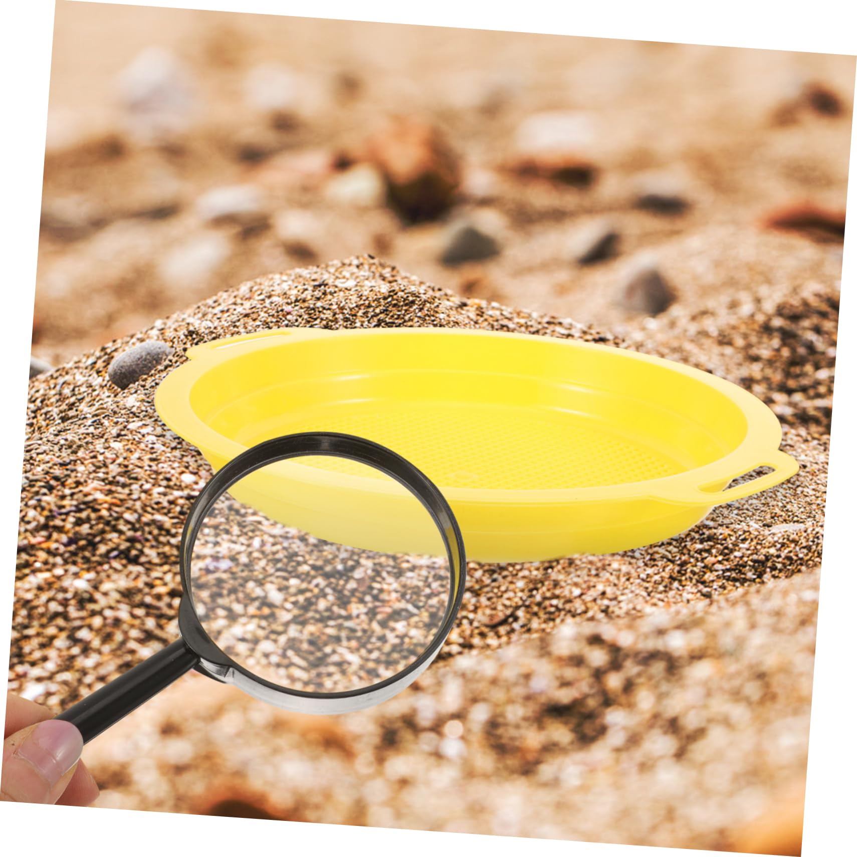 YARNOW Gold Pan Tools Set Panning Sieve Kit Prospecting Pan Mining Sifting Screen