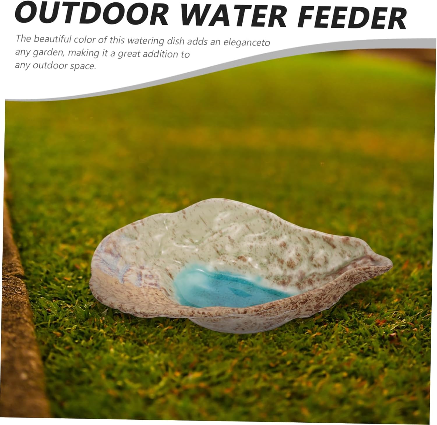Ceramic Butterfly Feeder Water Dish Feeder Tray Attract Butterflies to Garden Decor