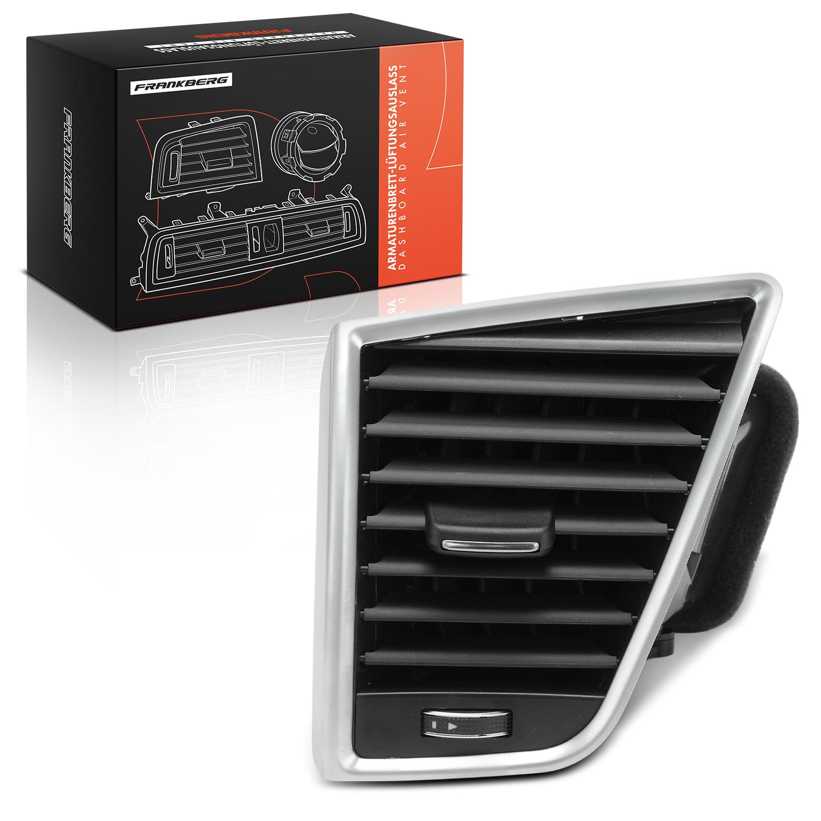Frankberg Griglia di Valvolaazione Bocchetta dell'aria Anteriore sinistro Compatibile con Q5 8RB 2.0L-3.2L 2008-2017 Replace# 8R1820901