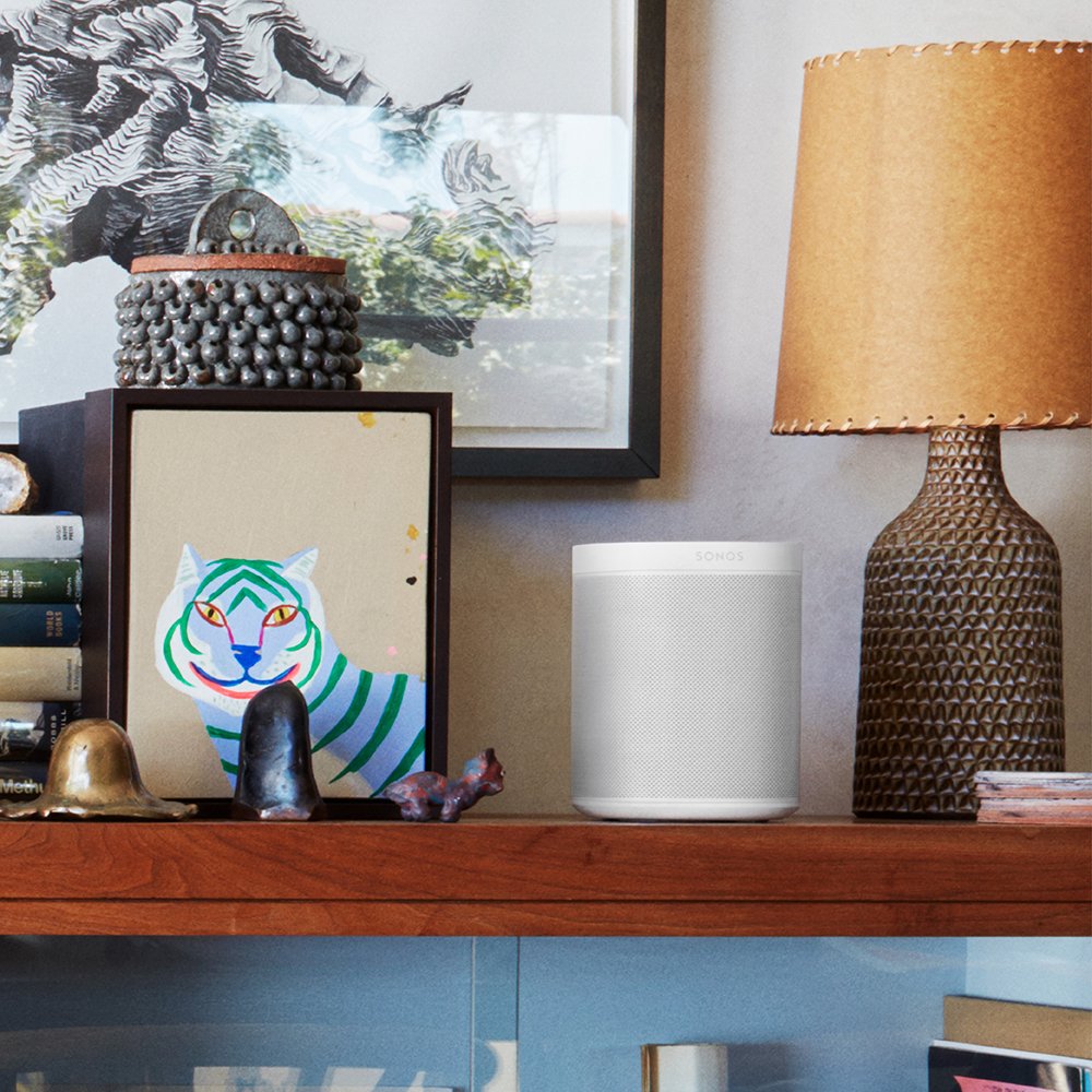 Sonos One Smart Speaker - Juego de 3 Altavoces inalámbricos Inteligentes con Control de Voz Alexa y AirPlay, Tres Altavoces multisala para una transmisión ilimitada de música