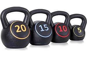 ZENY Kettlebell Weight Set for Home Gym - 50lb Total Adjustable Kettlebell Workout Set