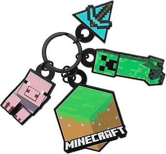 Bioworld Minecraft - Confezione Da 5 Paia Di Calzini Uomo - Personaggi E Icone Del Gioco (Steve, Creeper, TNT) - Taglia Unica 40-46 - 3