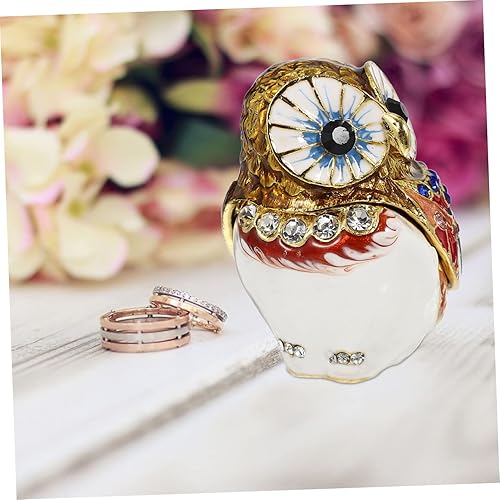 Miniatura 9 de BESPORTBLE Caja de almacenamiento de joyas, contenedores de escritorio, organizador de maquillaje, caja organizadora de maquillaje, bandeja para