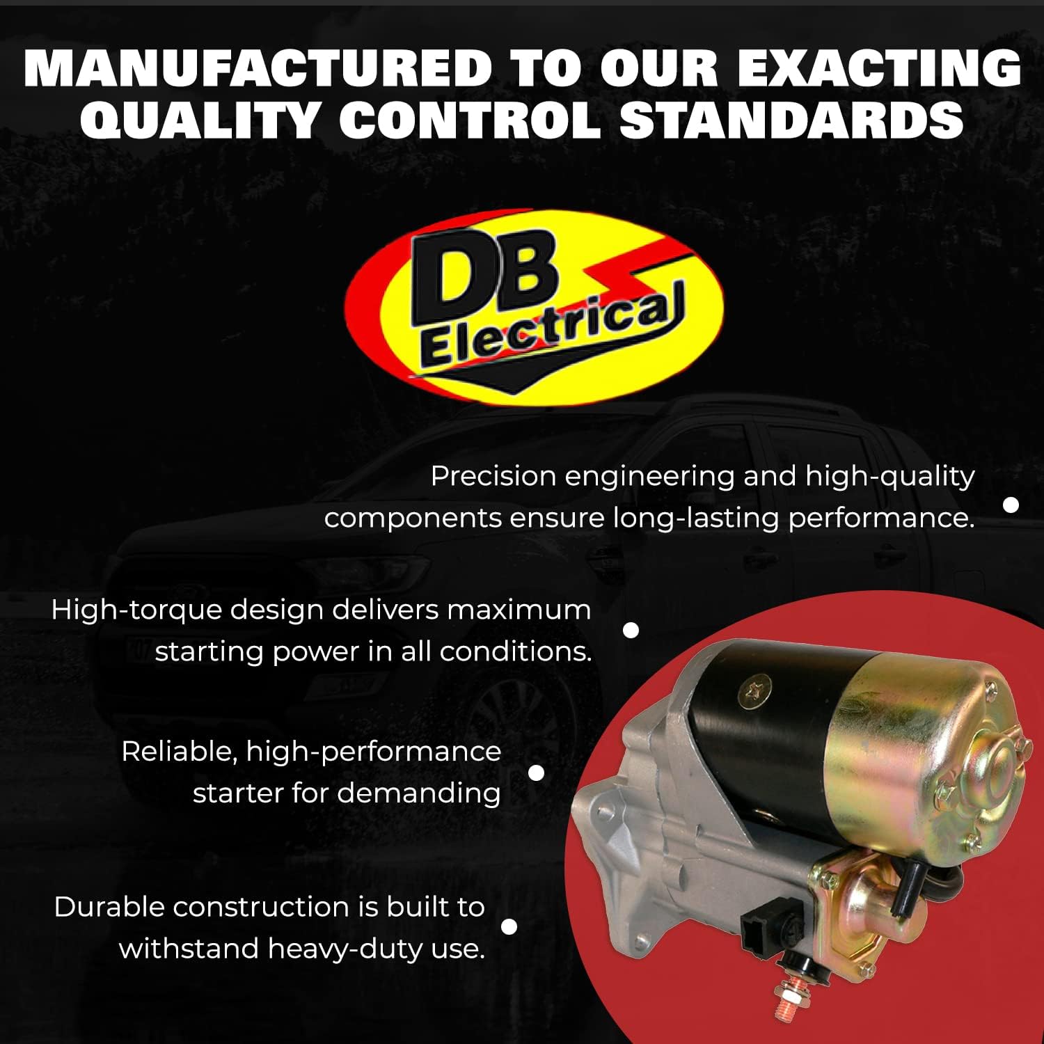 DB Electrical 410-52021 Starter Compatible With/Replacement For Case 350B 1979-1984, 450B 1978-1983, 584D 1975-1988, 585D 1975-1988, 586D 1975-1988, 480C Construction King 1979-1988 112267, 16658N