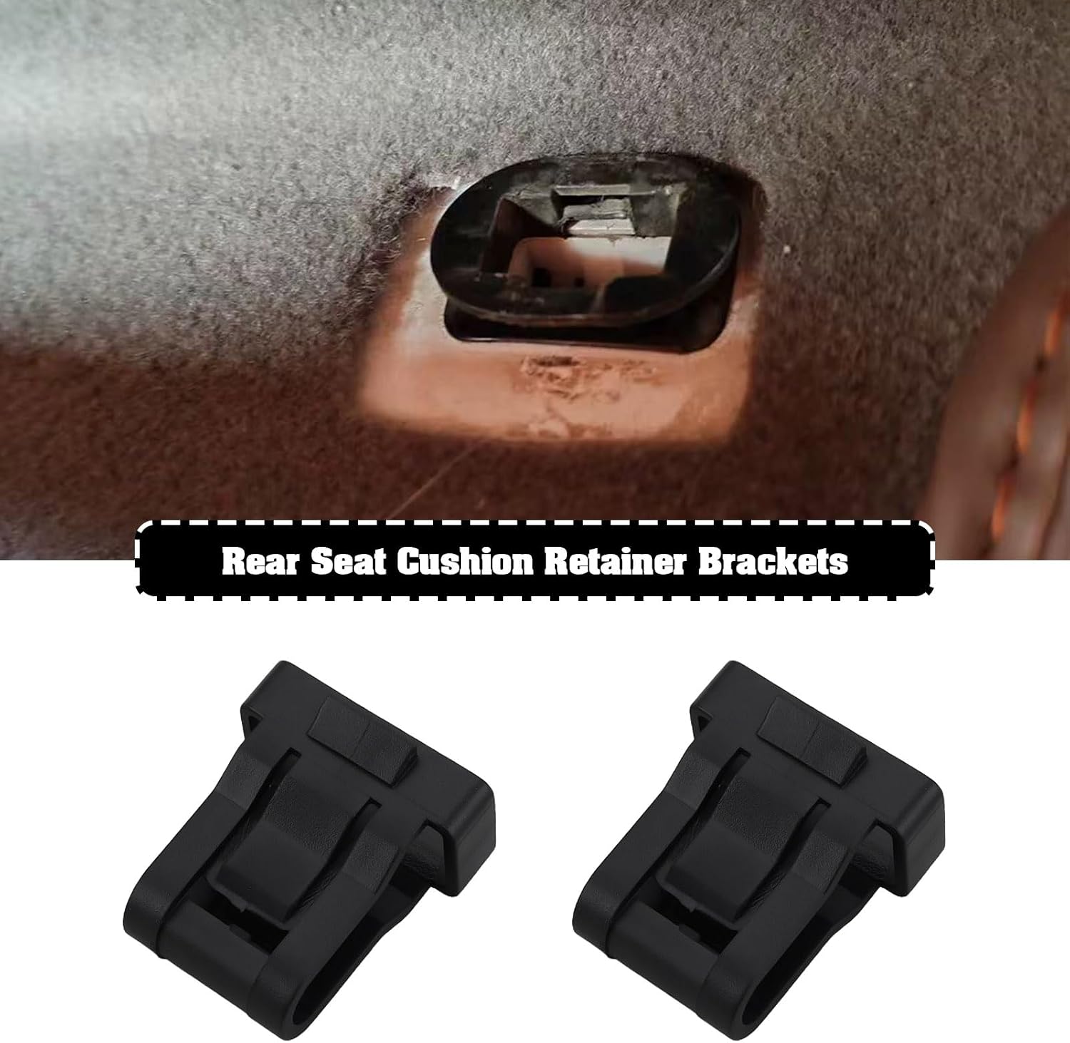 4pcs Rear Seat Cushion Retainer Brackets 24437789 Compatible with Vauxhall