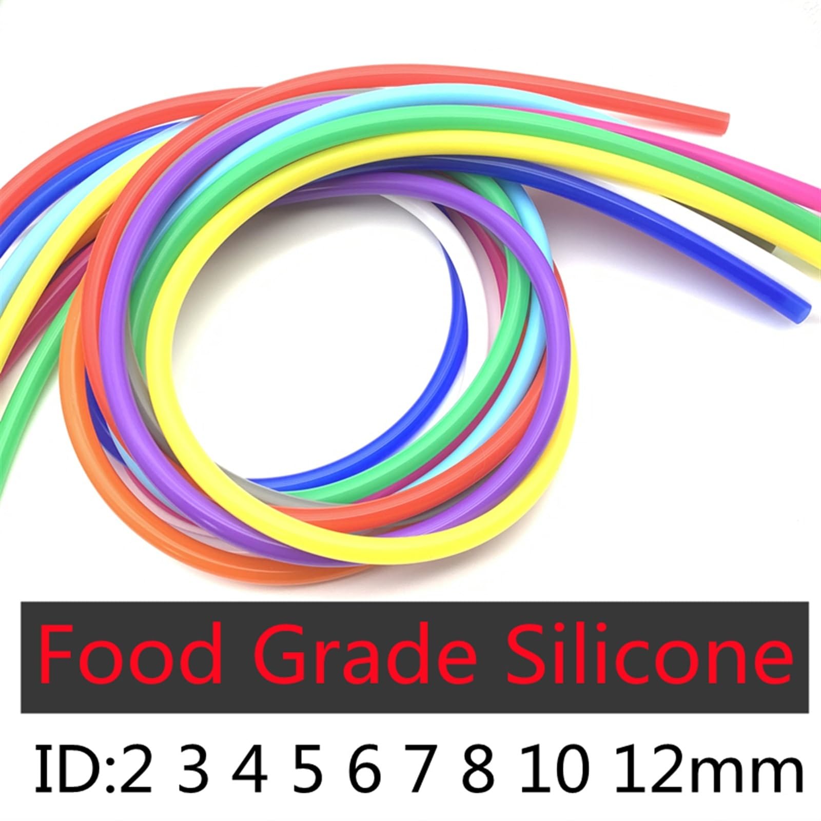 drain hose Silicone Tube Flexible Rubber Hose Food Grade Soft Drink Pipe Water Connector Colorful Plumbing 1 Meter water pump (Color : Purple, Size : OD 4xID 2mm)