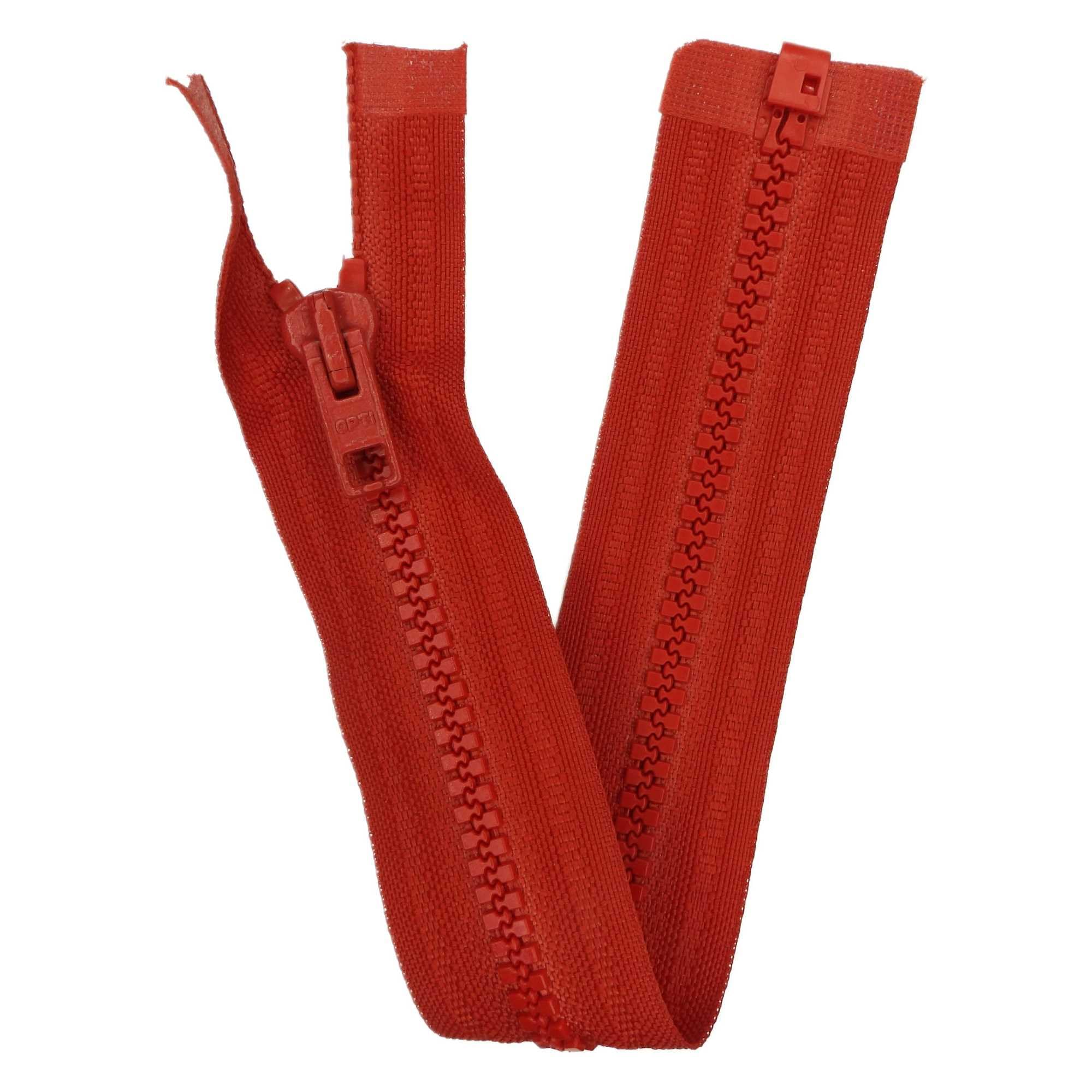 Simon Browne Crafts Open End Zip Chunky Red 10-36 Inch 25-76cm Jacket Coat Etc BUY 1 Or 2 Zips 850D, 76cm 30 Inch, 2