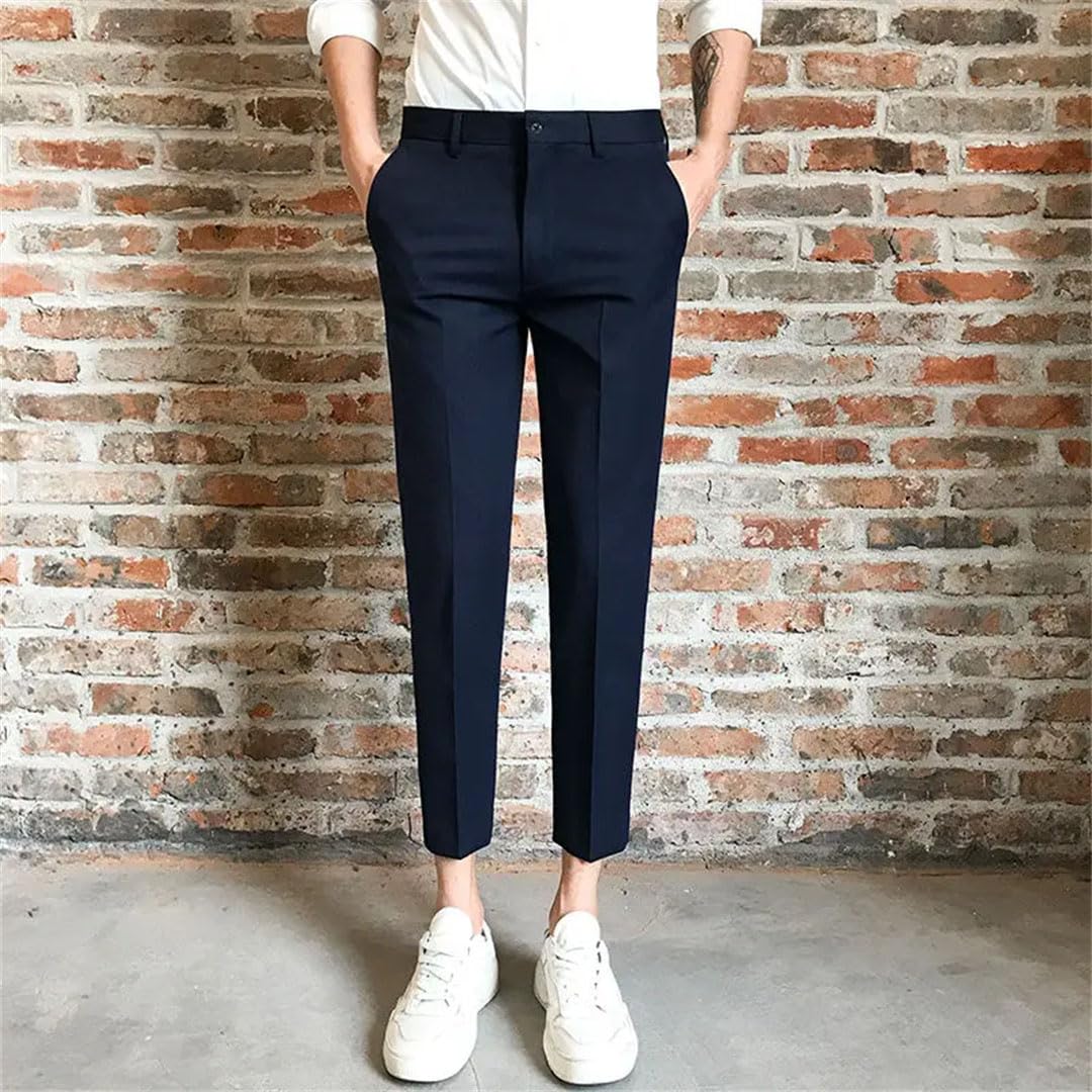 Pantaloni formali slim da uomo Primavera Estate Pantaloni da uomo larghi dritti Pantaloni da uomo